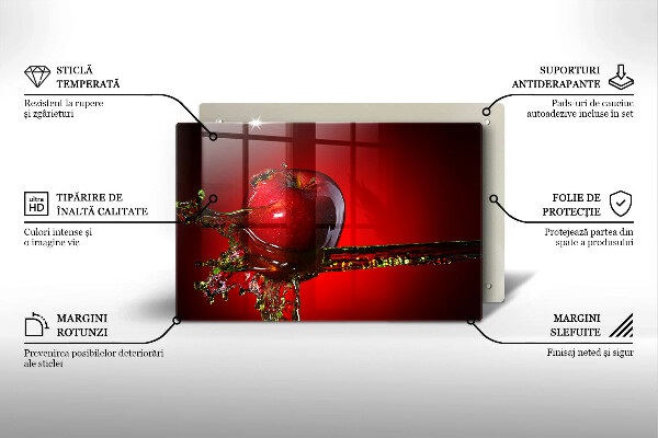 Copri piano cottura Frutta di mela in acqua