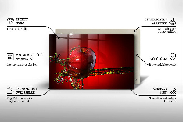 Copri piano cottura Frutta di mela in acqua