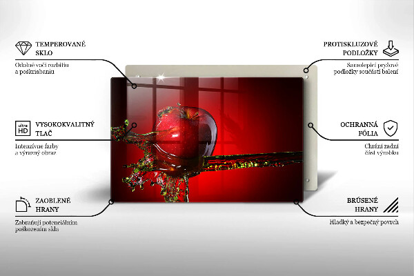 Copri piano cottura Frutta di mela in acqua