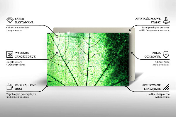 Copri piano cottura Foglia venata decorativa