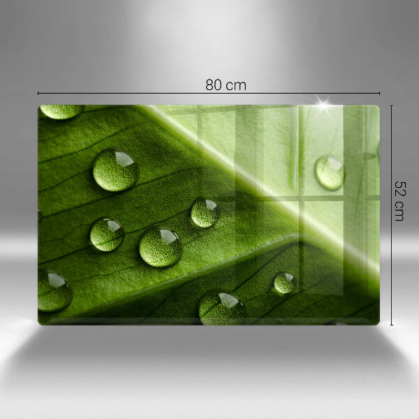 Copri piano cottura Rugiada e foglia della natura