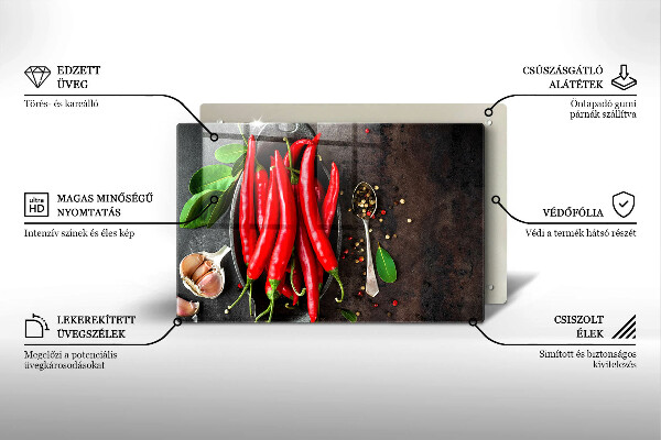Copri piano cottura Peperoncini rossi