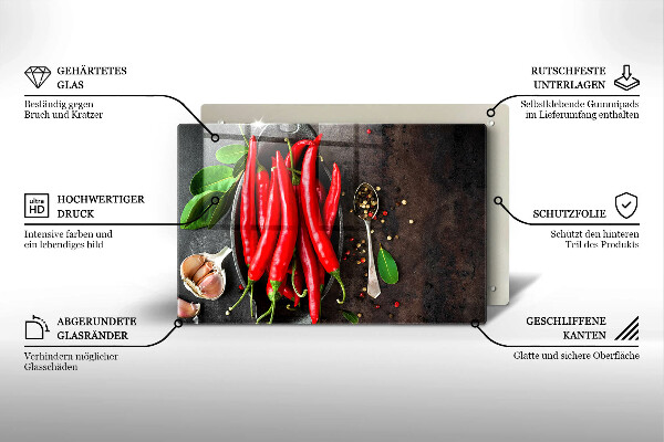 Copri piano cottura Peperoncini rossi