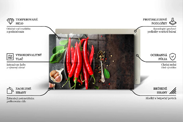 Copri piano cottura Peperoncini rossi