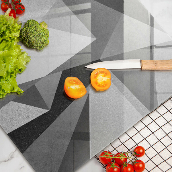 Copri cucina in vetro Astrazione tagliente concreta