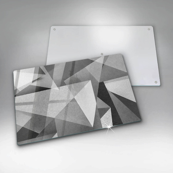 Copri cucina in vetro Astrazione tagliente concreta