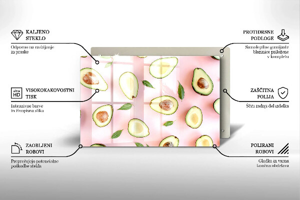 Copri piano cottura Modello di avocado