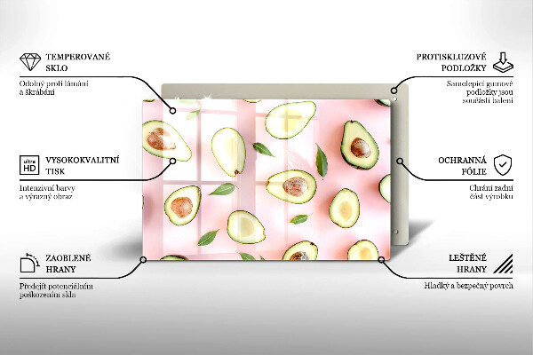 Copri piano cottura Modello di avocado