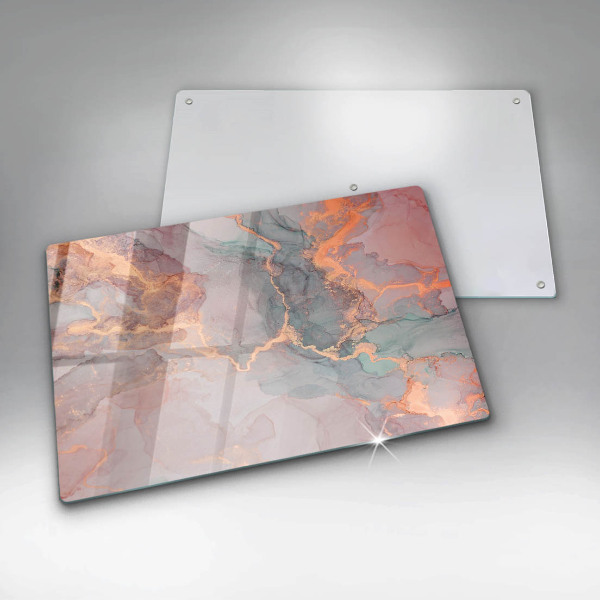 Protezione piano cottura Marmo con oro