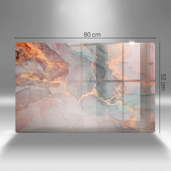 Protezione piano cottura Marmo con oro