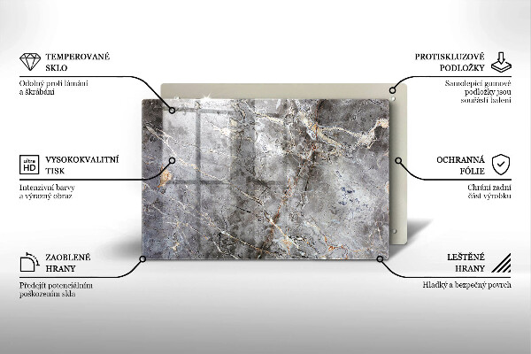 Copri piano cottura Trama di pietra