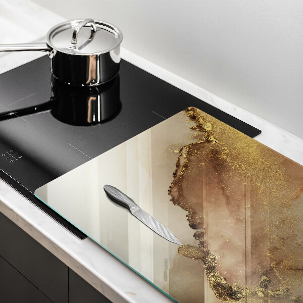 Copri piano cottura Astrazione dell'oro
