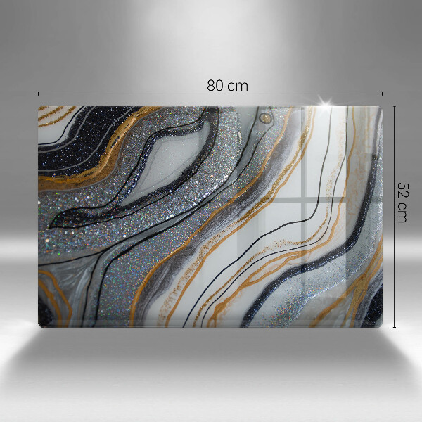 Protezione piano induzione roccia con oro