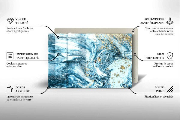 Protezione piano induzione Struttura con oro