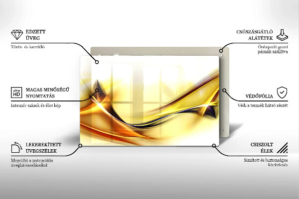 Copri piano cottura Linee astratte di luce