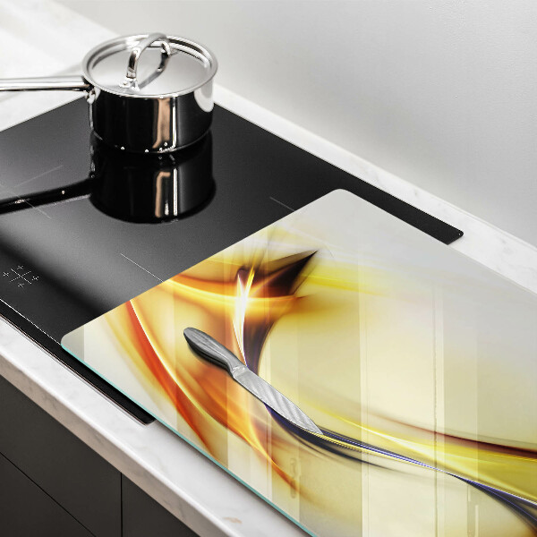 Copri piano cottura Linee astratte di luce
