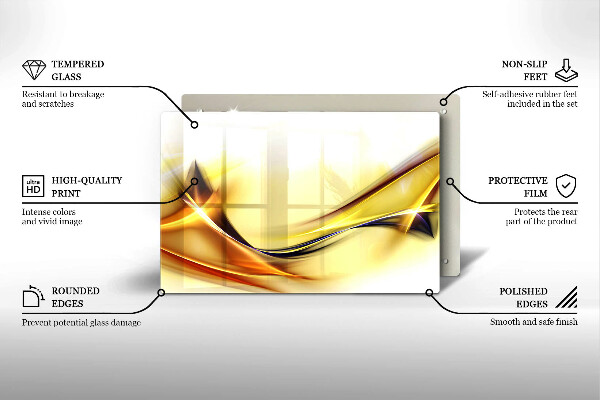 Copri piano cottura Linee astratte di luce