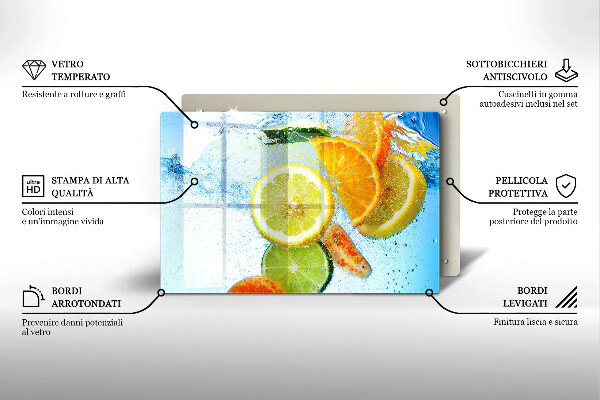 Copri piano cottura Succosa acqua di agrumi