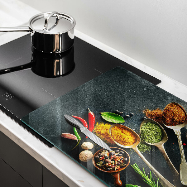 Protezione piano cottura Cucchiai da cucina di spezie