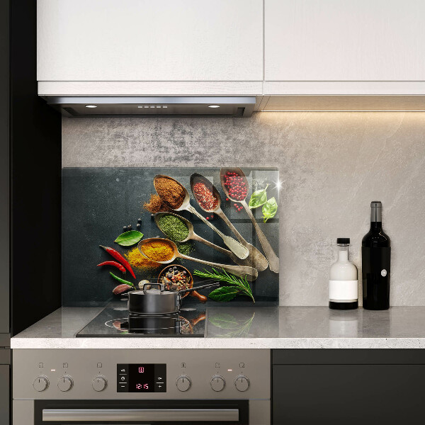 Protezione piano cottura Cucchiai da cucina di spezie