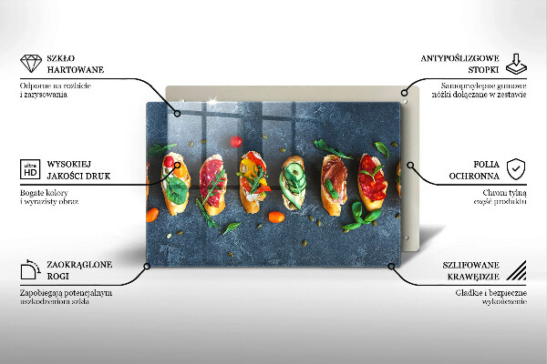 Copri piano cottura Panini Colorati