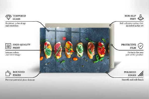 Copri piano cottura Panini Colorati