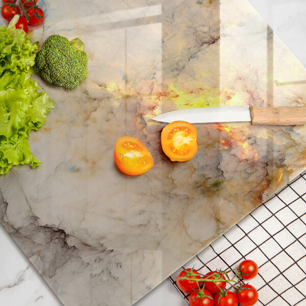 Copri piano cottura Struttura in marmo con oro