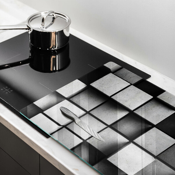 Protezione piano induzione Sfondo di geometria 3D