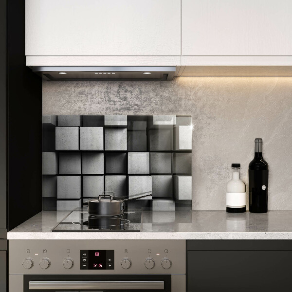 Protezione piano induzione Sfondo di geometria 3D