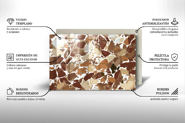 Protezione piano cottura Macchie decorative per pietra