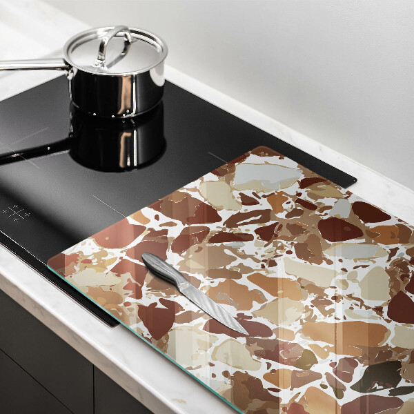Protezione piano cottura Macchie decorative per pietra