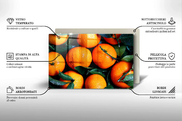 Protezione piano cottura arancia