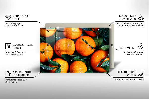 Protezione piano cottura arancia