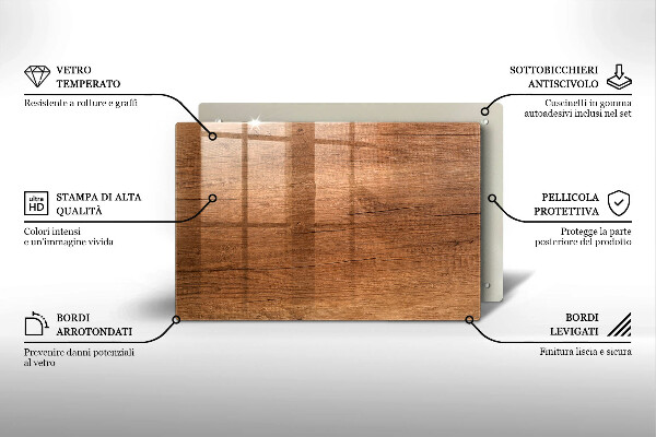 Copri piano cottura Struttura del legno