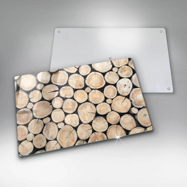 Copri piano cottura Tronchi d'albero in legno