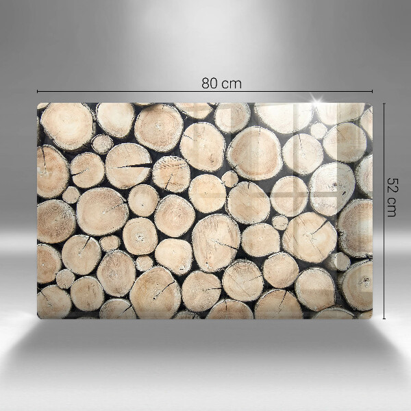 Copri piano cottura Tronchi d'albero in legno