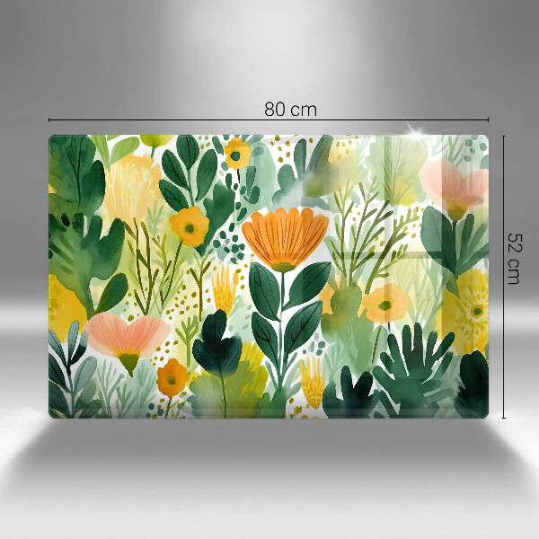 Copri piano cottura Fiori dipinti