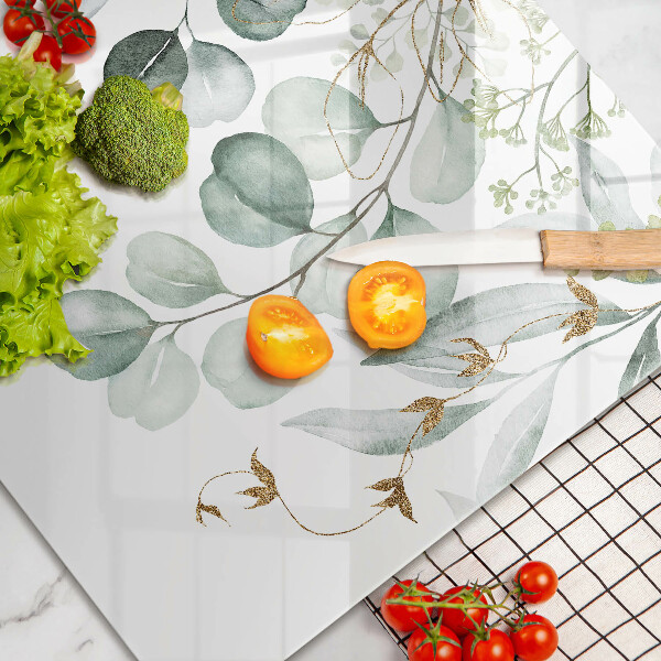 Protezione piano cottura Piante dipinte