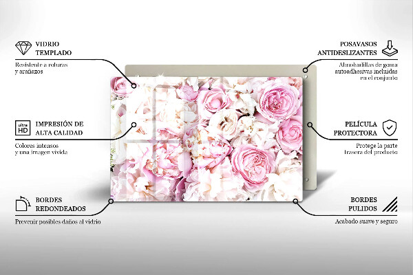 Protezione piano induzione Mazzo di peonia