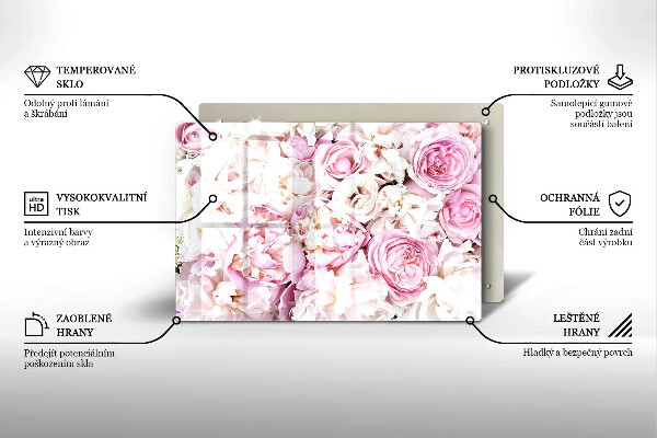 Protezione piano induzione Mazzo di peonia