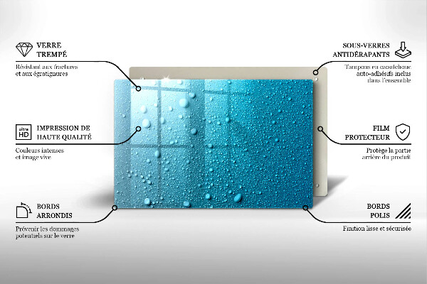 Protezione piano induzione Gocce d'acqua