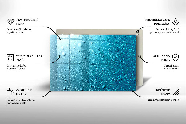 Protezione piano induzione Gocce d'acqua