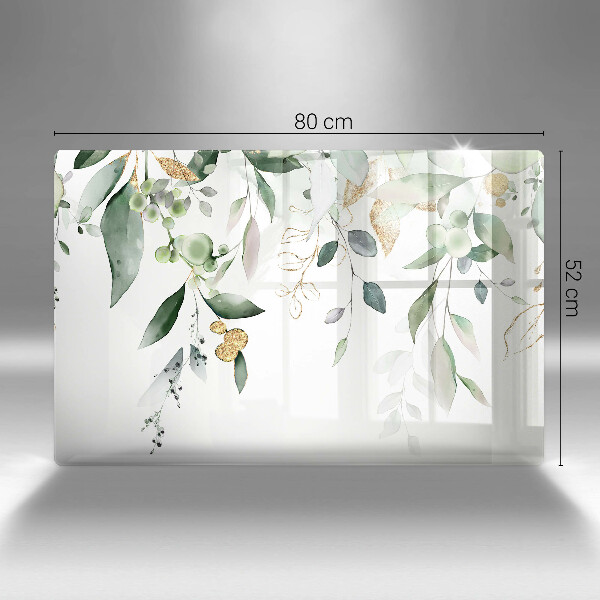 Protezione piano induzione Foglie ad acquerello
