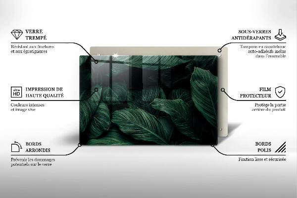 Copri piano cottura Foglie scure