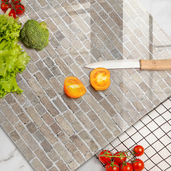 Copri piano cottura Muro di mattoni luminosi