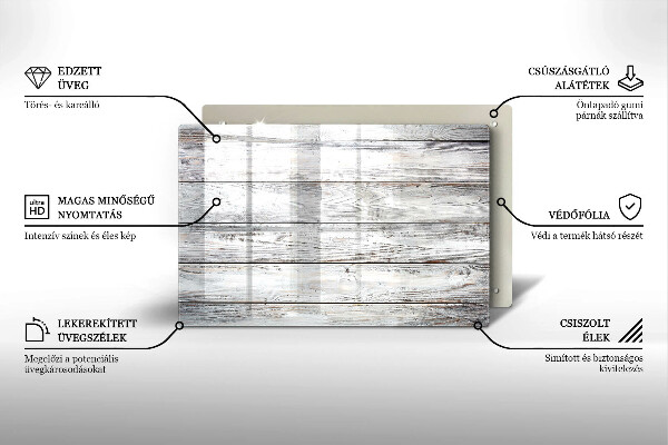 Protezione piano cottura Tavole di legno luminose
