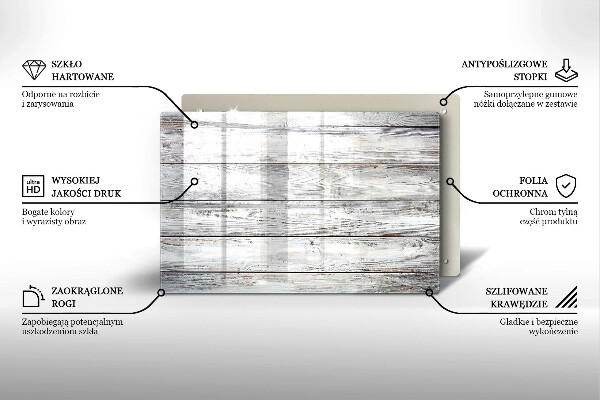 Protezione piano cottura Tavole di legno luminose