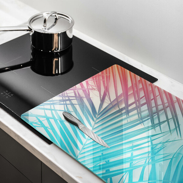 Copri piano cottura Foglie pastello
