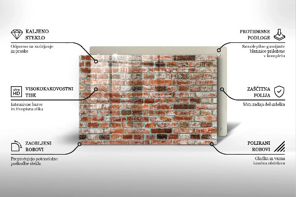 Copri piano cottura Vecchio muro di mattoni
