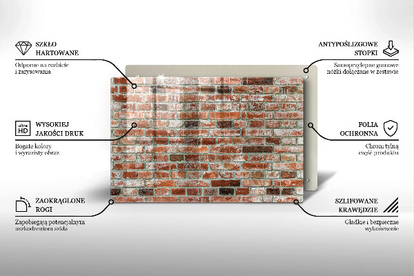 Copri piano cottura Vecchio muro di mattoni